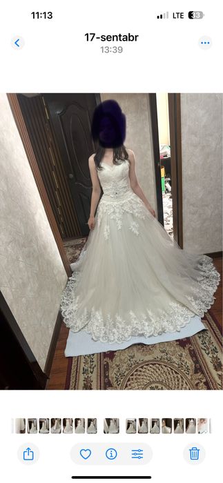 kelin ko'ylak chiroyli urinmagan