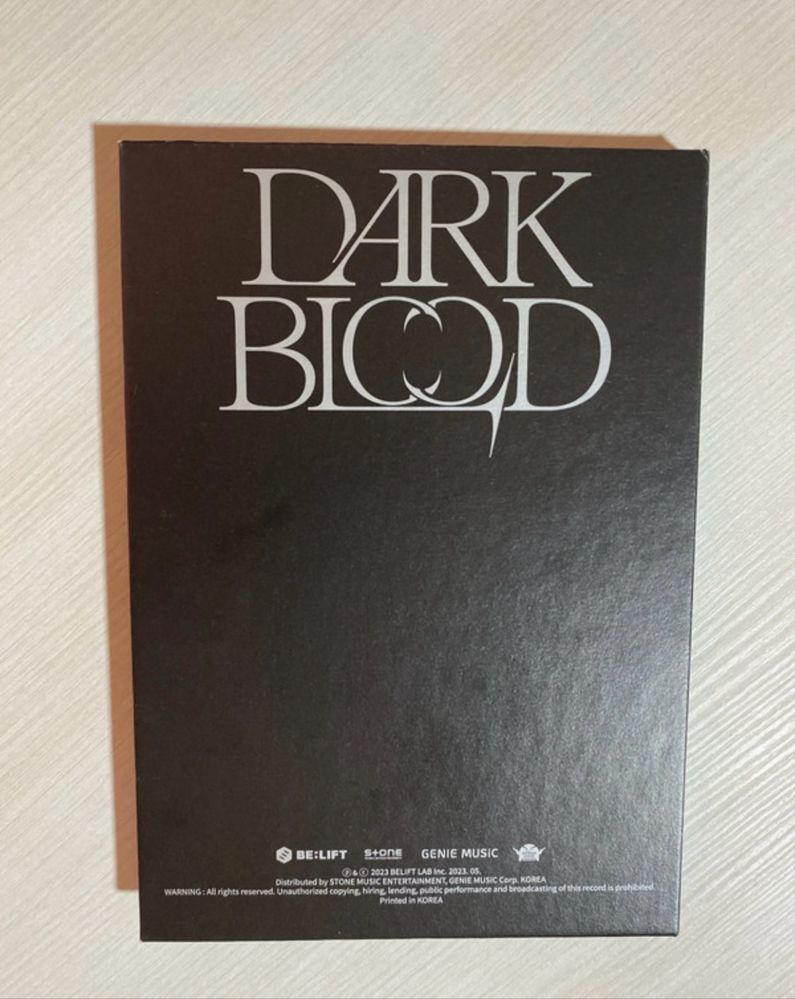 Album Dark Blood Sunoo Ver