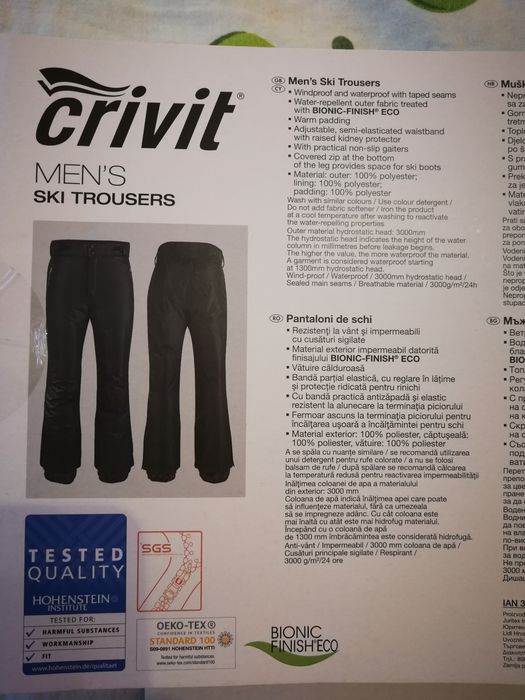 Pantaloni schi noi