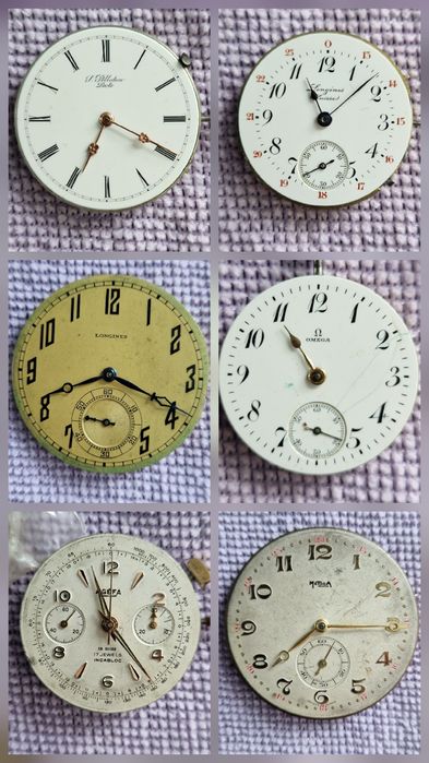 Omega, Longines, Landeron lot 11 mecanisme