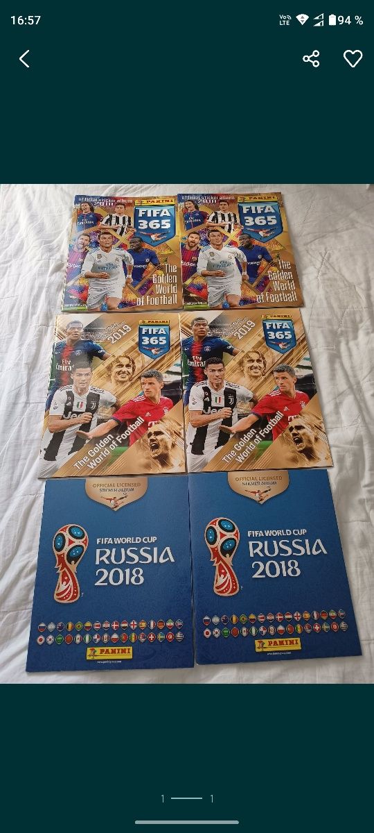 Negociem albume Panini World Cup 2018,Fifa 365 2018 si 2019 nou noute