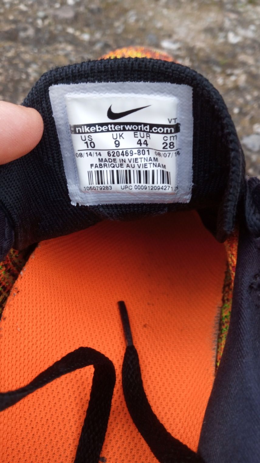 Adidași Nike Flyknit Max Orange-Volt-Black