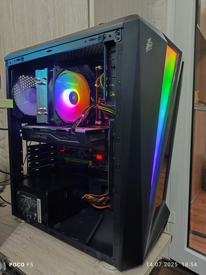 Отличный игровой компьютер (кейс) 4/8,16ОЗУ, NVME, HDD 1tb, rx570