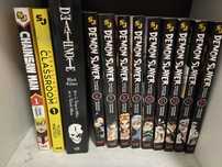 Манга  demon slayer , death note, chainsaw man, classroom assistation