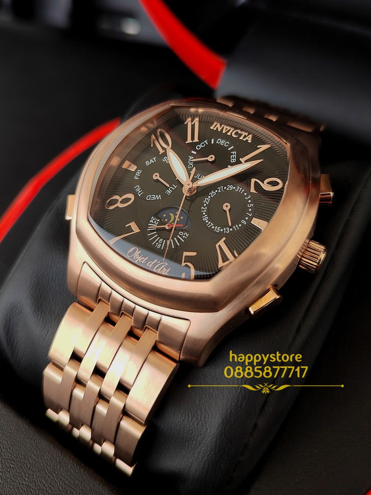 часовник INVICTA Object D Art automatic Rose Gold 44 mm, Инвикта нов