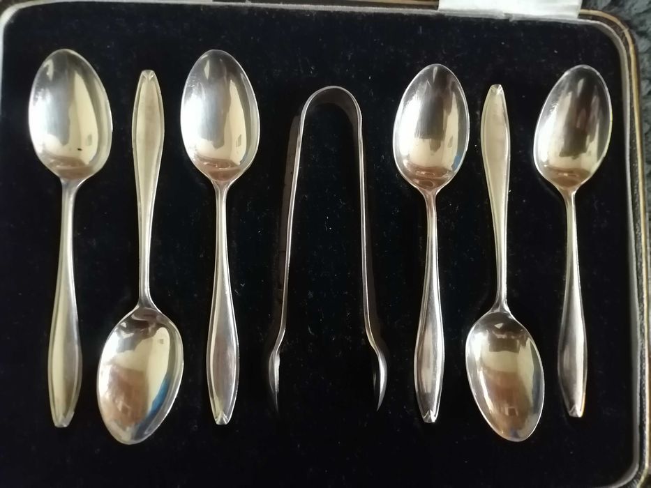 2 seturi lingurite argint masiv 87+82 gr