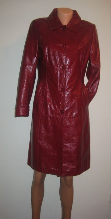 Плащ- тренч из натуральной кожи