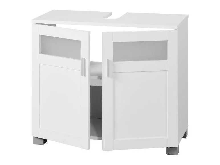 Нов шкаф за баня за под мивка Бял 69 x 59 x 35 cm