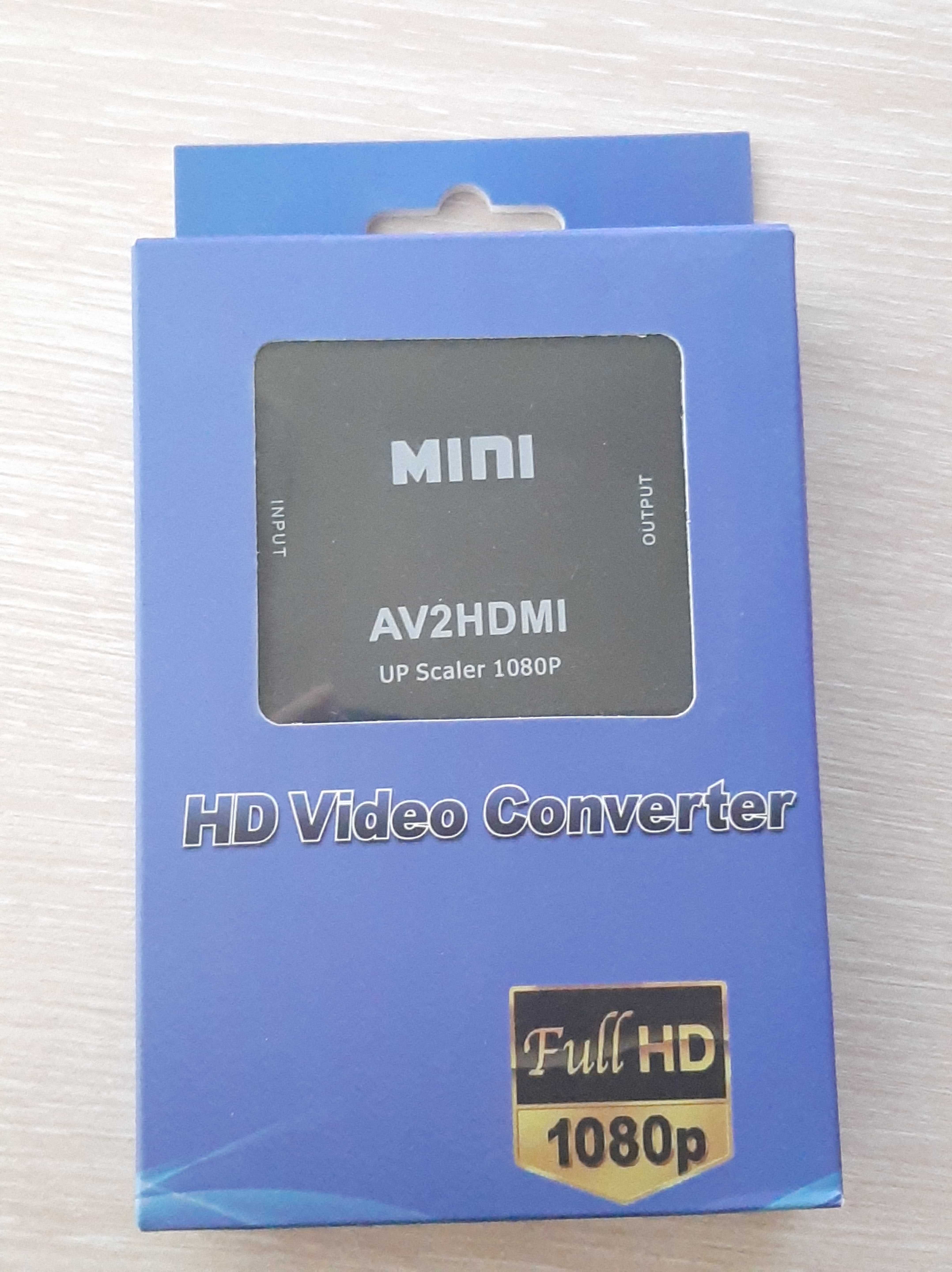 Переходник с av to hdmi, для денди, сега, видеомагнитофон, AV to VGA