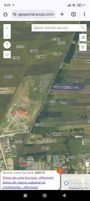 Teren extravilan situat in Preajba Mare, municipiul Târgu Jiu, Gorj