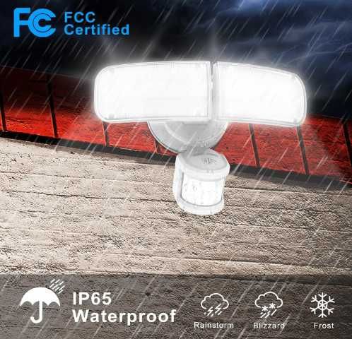 ZOFO LED прожектор със сензор за движение, 4000LM, 5000K, 35W