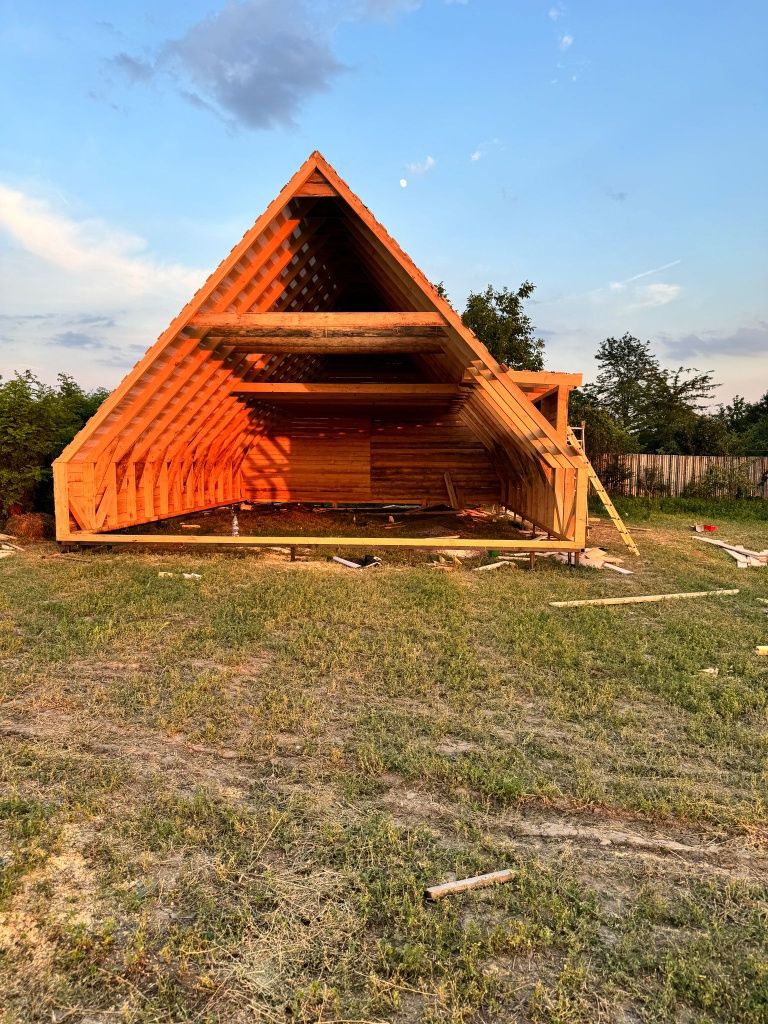 Case si Cabane din lemn, foișoare și terase dimensiuni in functie de p