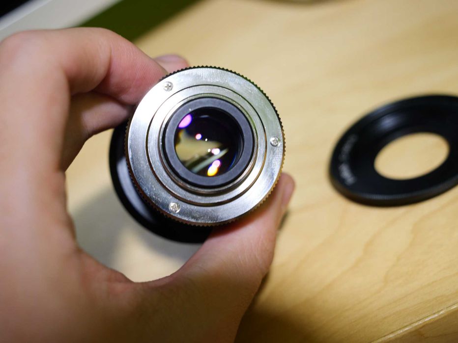 Obiectiv Kowa Navitar 6mm f1.8 C-mount + adaptor pentru camere MFT M43