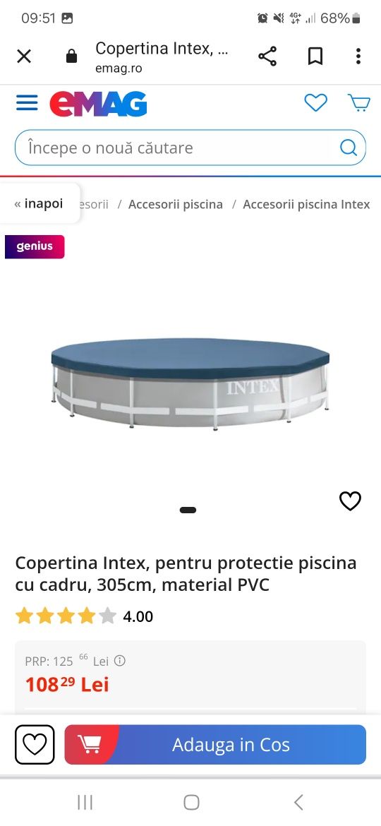 Vând piscină intex