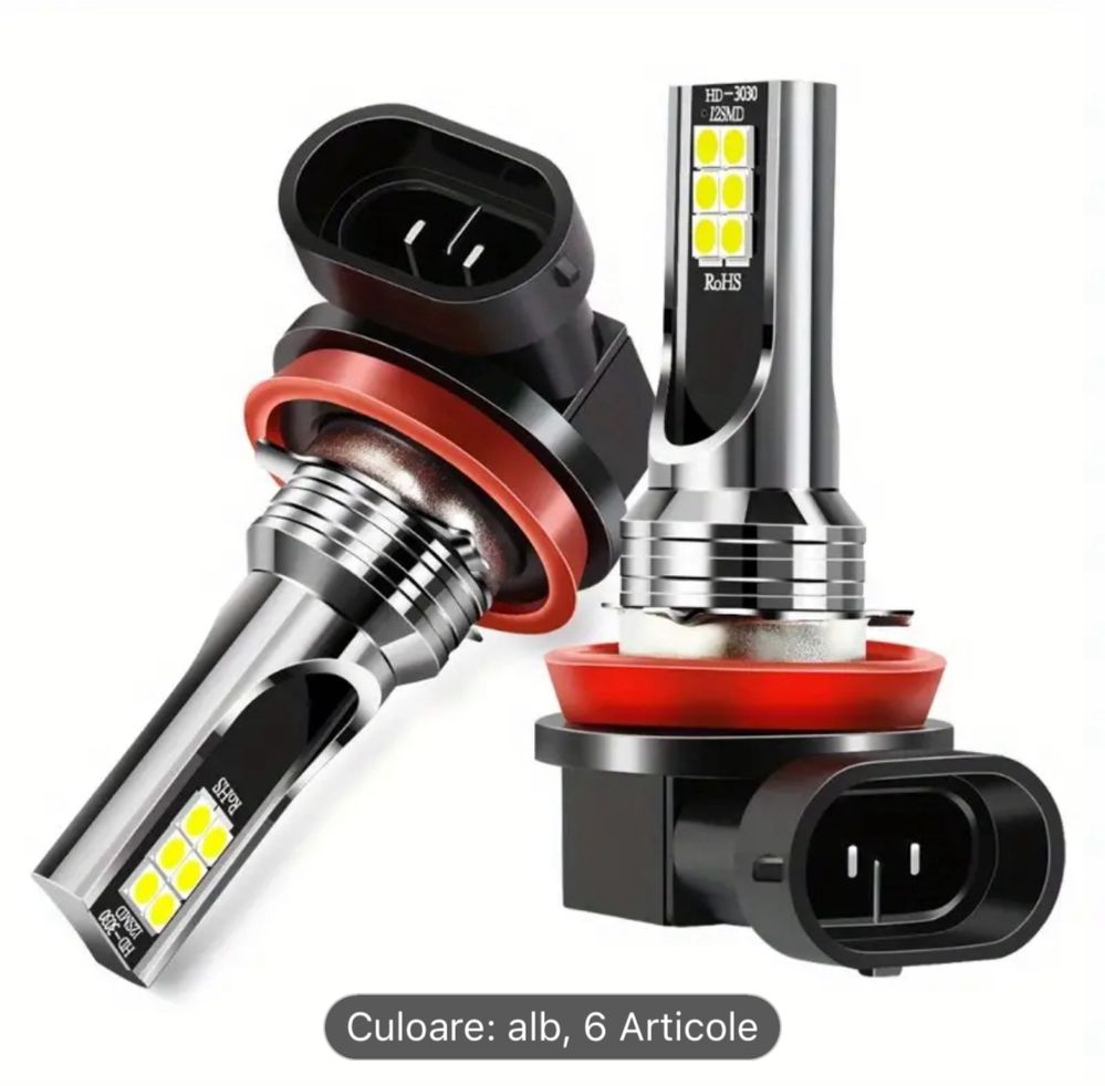 Becuri led H7 H11 H8 H4 noi