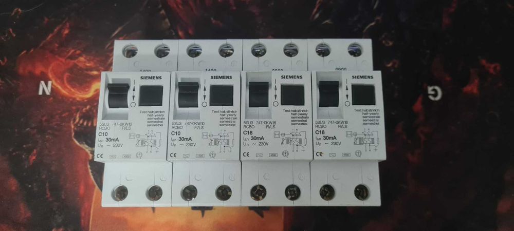 Sigurante Diferentiale Siemens, 5SU3 747-0KW10, 5SU3 747-0KW16