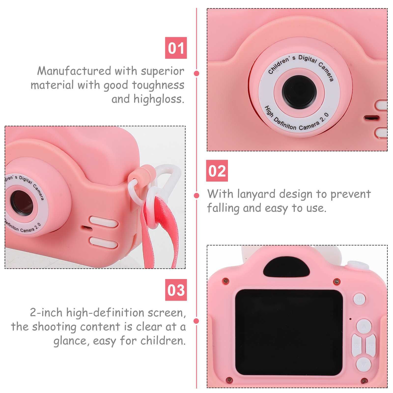 Детски фотоапарат STELS W325,Дигитална камера за снимки/8GB/64GB