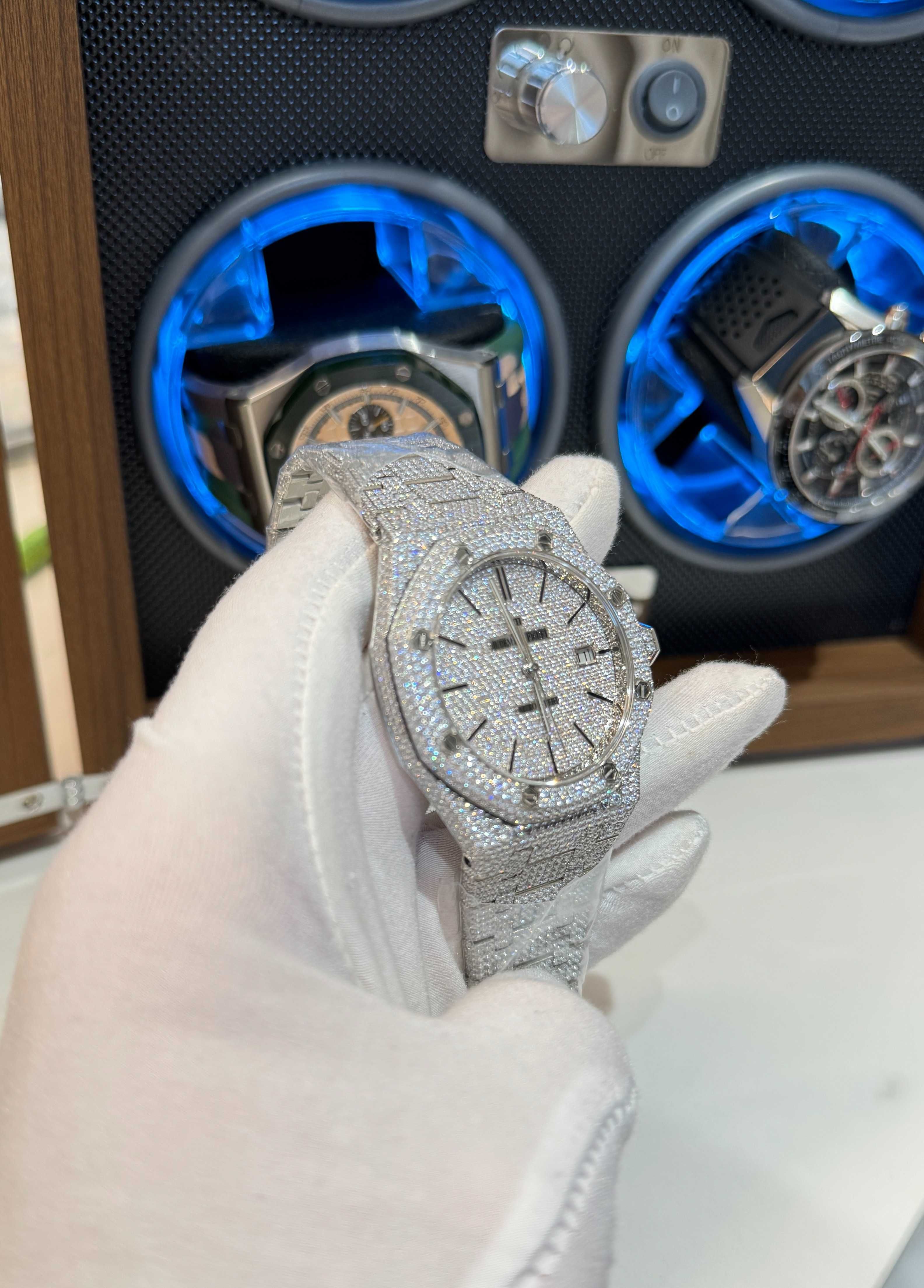 Audemars Piguet Royal oak icedout сребро