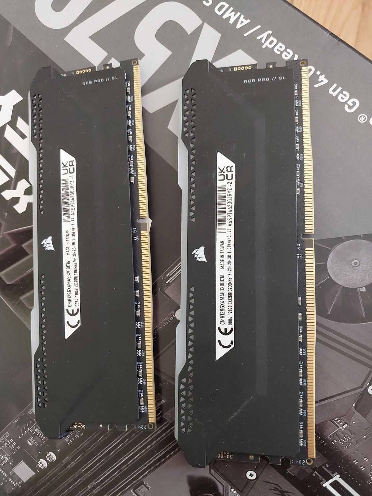 64GB 3200Mhz Corsair Vengance RGB PRO SL , CL16, DDR4