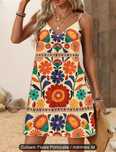 Rochie de vară florală M...Bust 90-100cm..