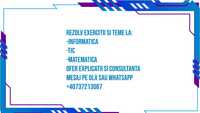 Rezolv teme/exercitii de matematica/informatica/TIC