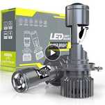 100W H4 LED проектор Мини крушки за фарове за кола Bi-LED