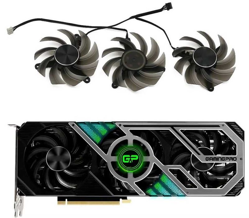 Вентилатор за видео карта Palit RTX 3060 Ti 3070 Ti 3080 3080 Ti 3090