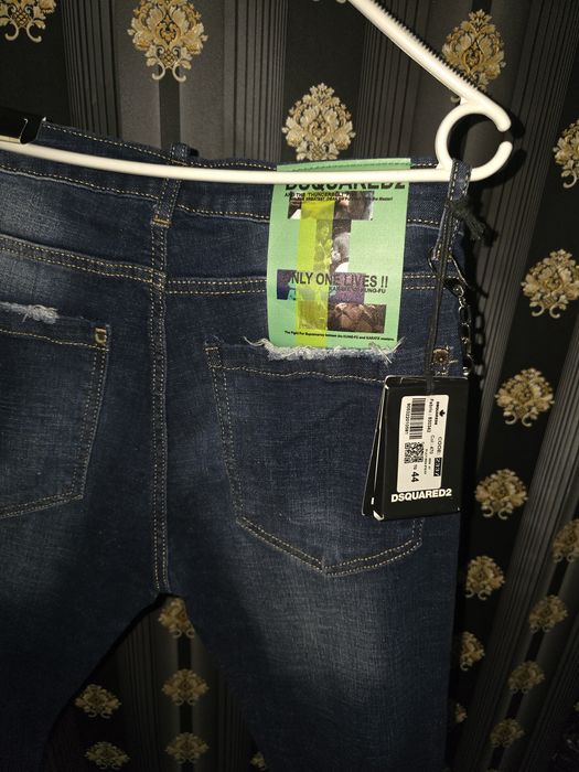 Blugi de barbati DSQUARED2  albastru Negru