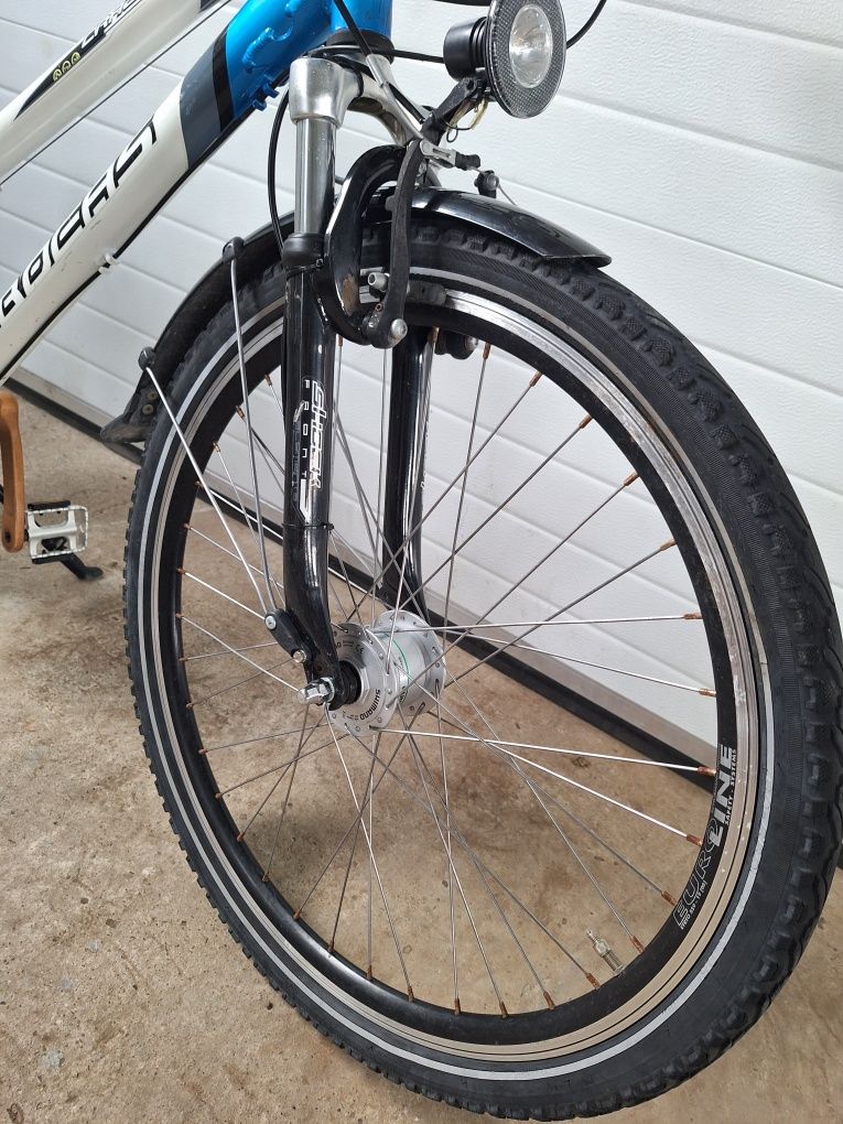 Bicicleta bocas din aluminiu cu roti pe 26