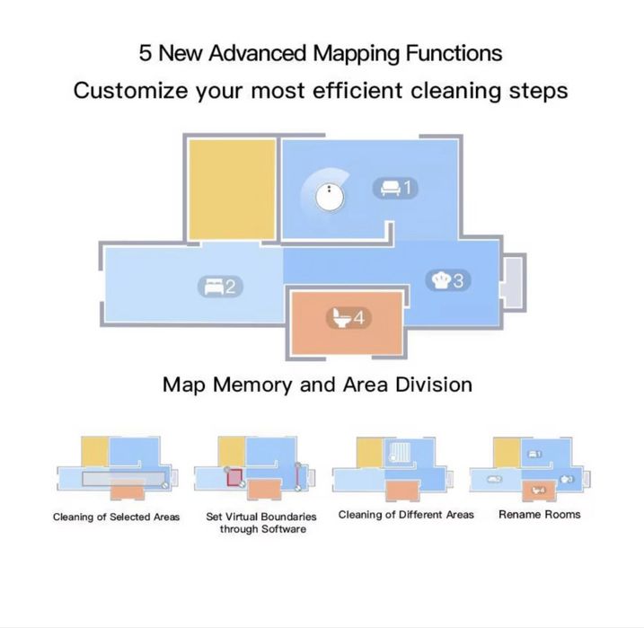Робот прахосмукачка за сухо и мокро почистване Dreame F9 Mop Max