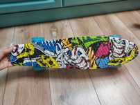 Placa skateboard NOUA fish cu luminite+protectii maini,coate,genunchi