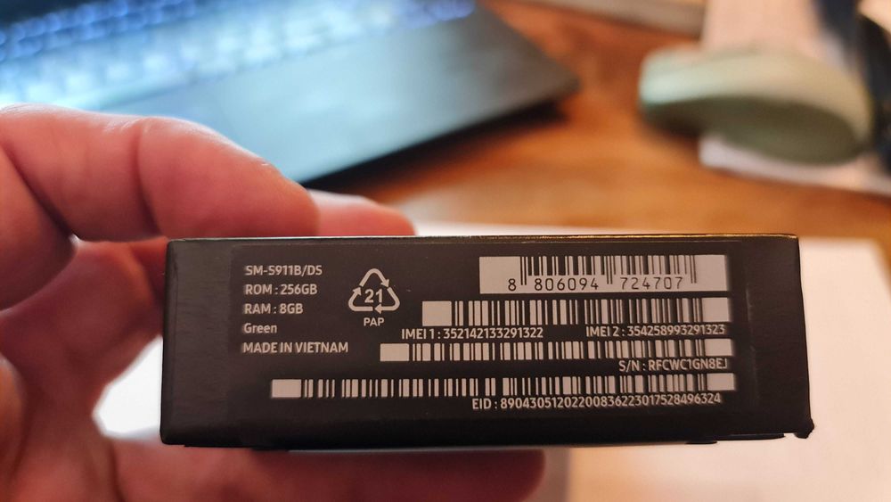 Samsung S23, 256GB, green. Model SM-S911B/DS. Sigilat.