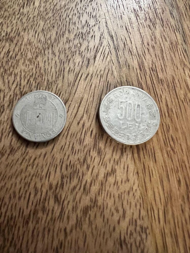 Monede vechi 100 lei 1992-1993, 2 euro, 500-1000 lei