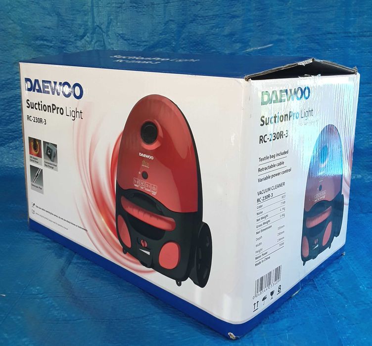 Aspirator compact DAEWOO cu sac permanent NOU - 195 Lei