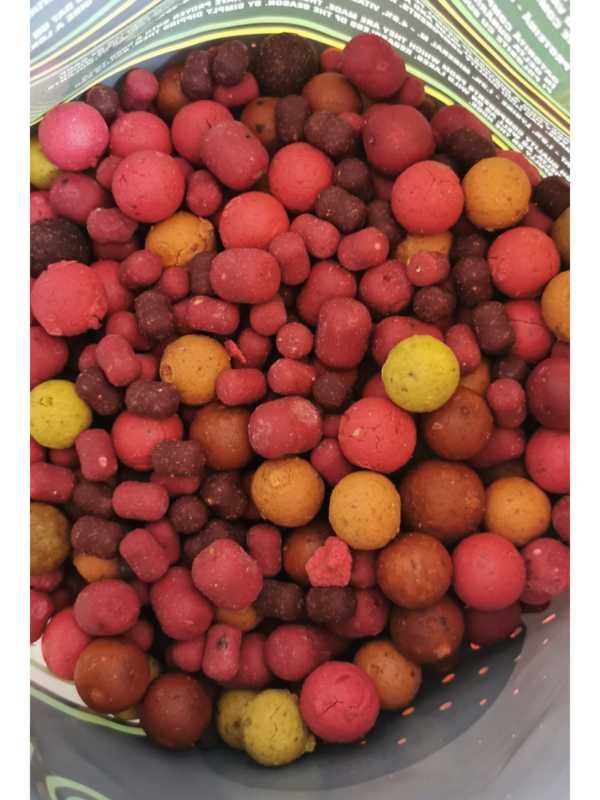 Pachet 2 Pungi De Boilies REAMBALAT Mix Arome/Dimensiuni – 10kg