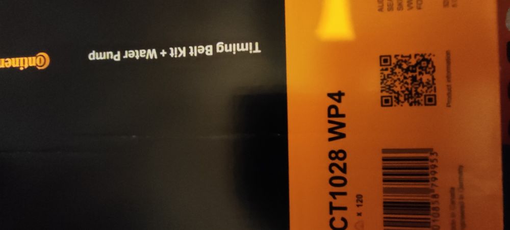 Комплект  ангренажен ремък Continental CT1028WP4 за VW Passat B6