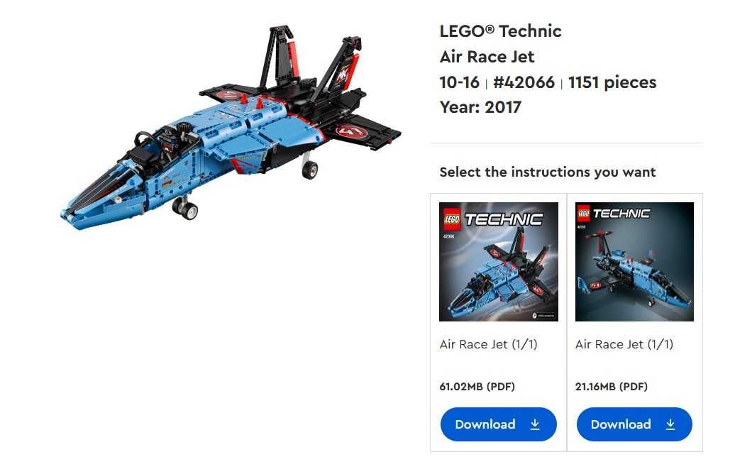 LEGO TECHNIC: Air Race Jet (42066)