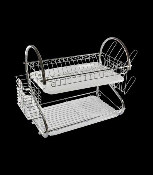 Сушилник за чинии на две нива S-образен