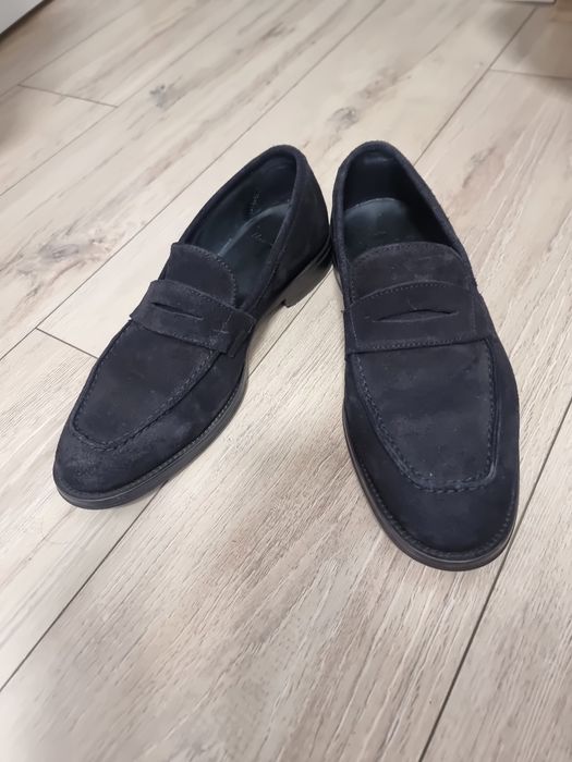 Mocasini barbati ,piele naturala intoarsa, Massimo Dutti , marimea 40