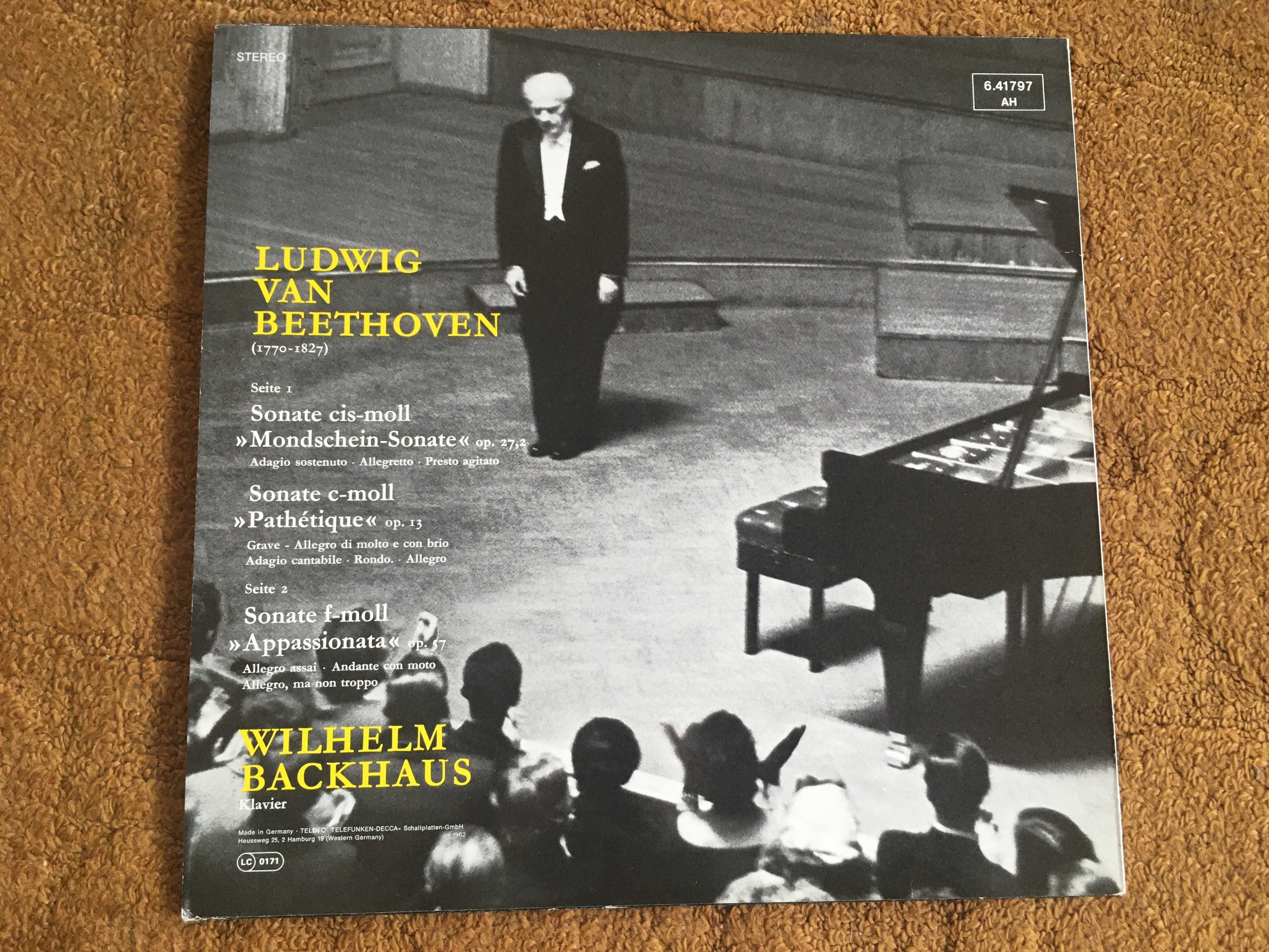Beethoven  Wilhelm Backhaus, Бетовен Лунната Соната