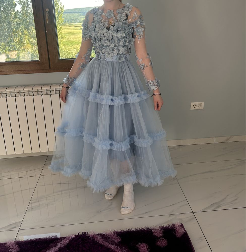 Rochie eleganta baby blue