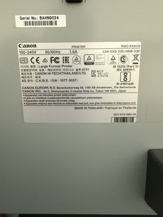 Plotter A0 canon IPF770