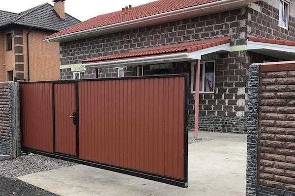 Ворота  САЙДИНГ ПРОФЛИСТ Евроштакетник