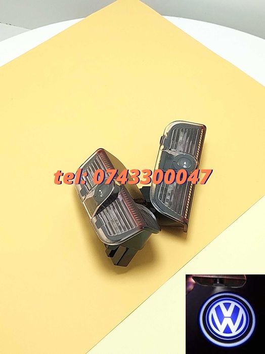 Proiectoare Dedicate Logo Volkswagen Pentru Portiera Passat B6 Golf 5