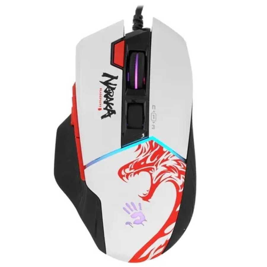 A4Tech Bloody W95MAX stone black/naraka/sport navi/lime Игровая мышь
