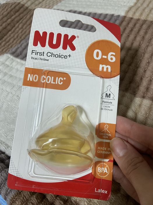 Соска для бутылки Nuk , Chicco