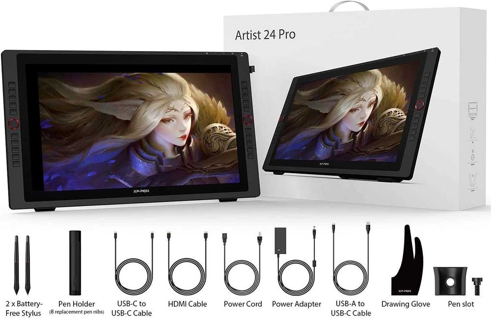 Tableta grafica, XP-PEN, Artist 24 Pro 23.8", IPS, 16:9, 2560x1440,