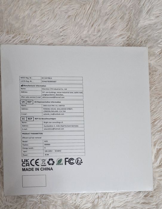 Epilator cu laser  ( Nou) IPL pentru femei și bărbați