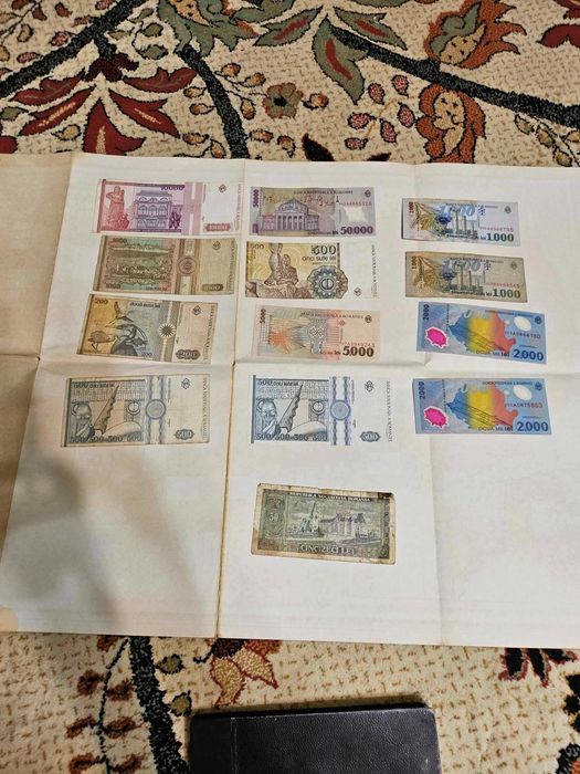 Colectie de bancnote vechi