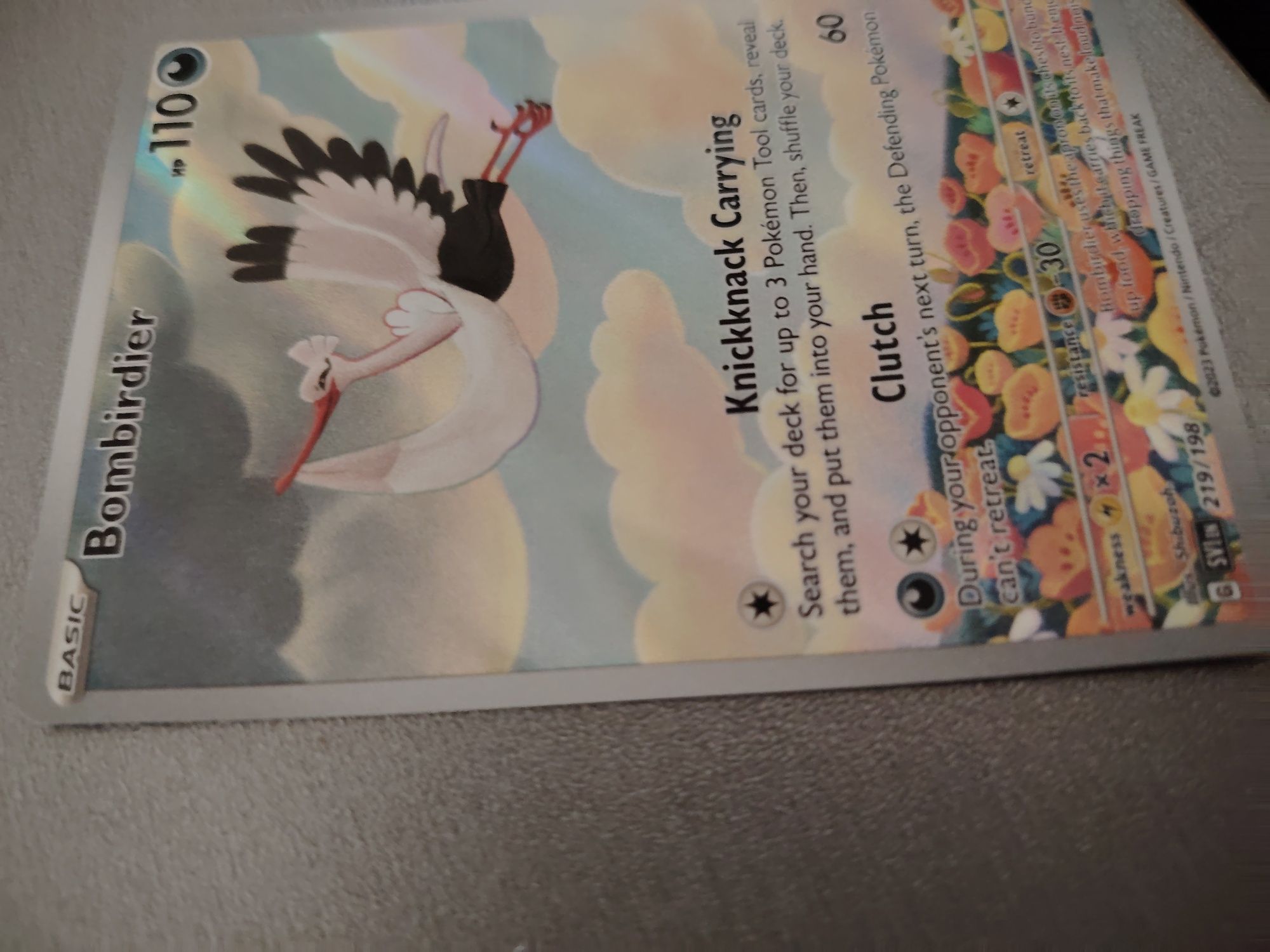 Pokemon card (bombirdier)